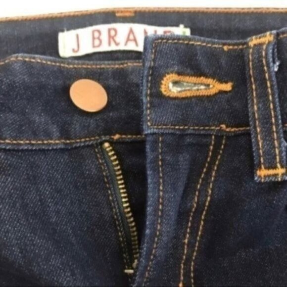 J Brand Curvy Fit Stright Leg Dark Wash Jeans size 28 Style # 370051528 - Picture 6 of 8